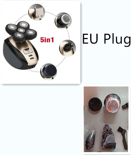 Waterdicht Elektrisch Scheerapparaat – 5-in-1 Gezicht & Lichaam - USB-Oplaadbaar