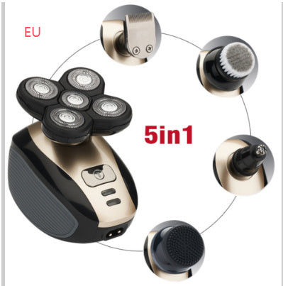 Waterdicht Elektrisch Scheerapparaat – 5-in-1 Gezicht & Lichaam - USB-Oplaadbaar