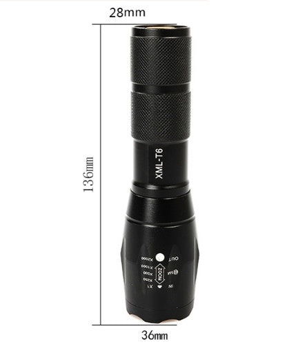 LED Zaklamp – Verstelbare Focus – Waterbestendig