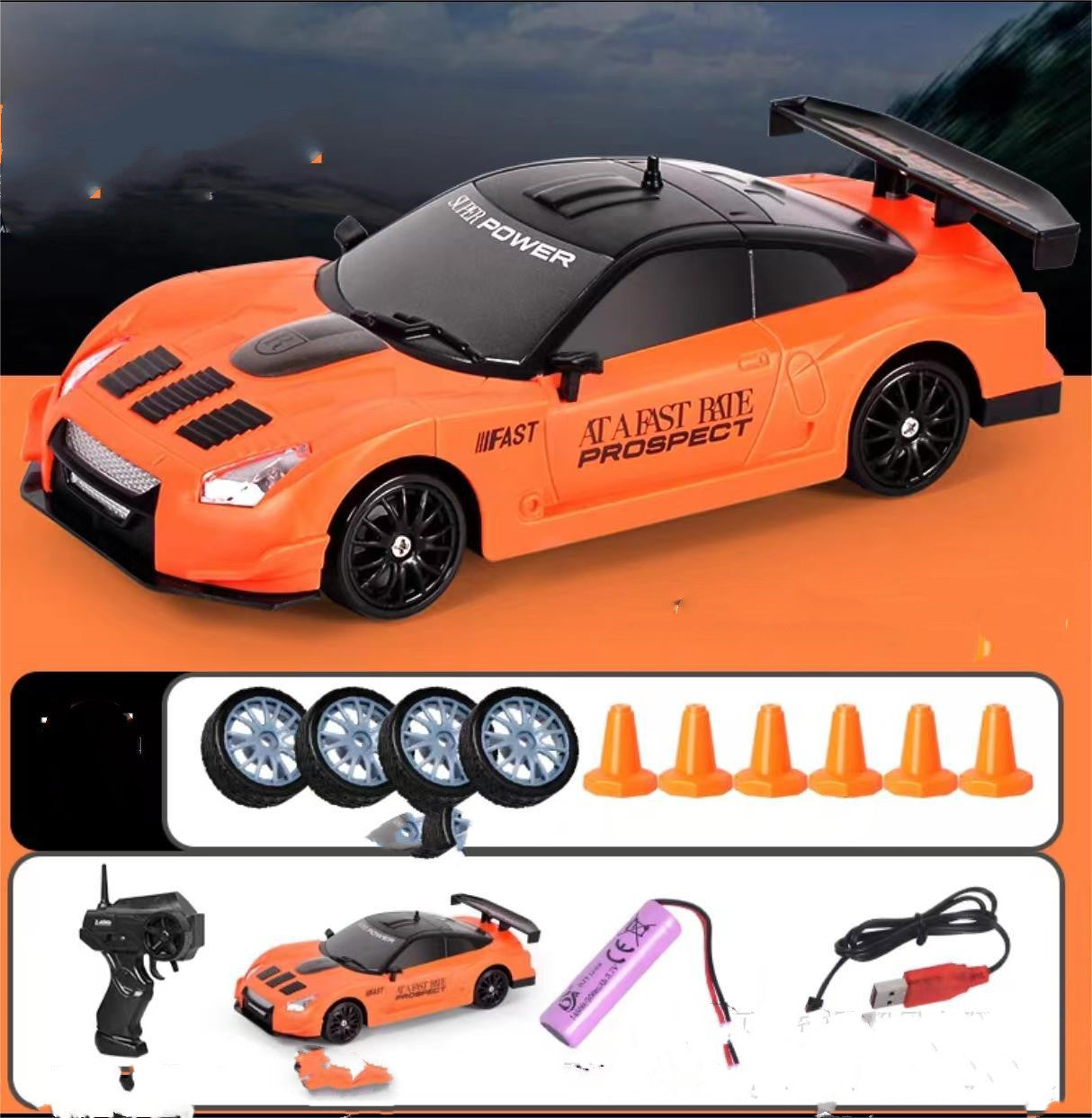 2.4G RC Drift Auto – 4WD Racewagen met Afstandsbediening voor Kinderen