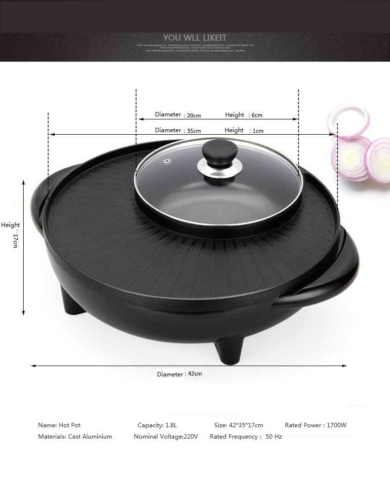 Elektrische All-in-One Hotpot – 1400W