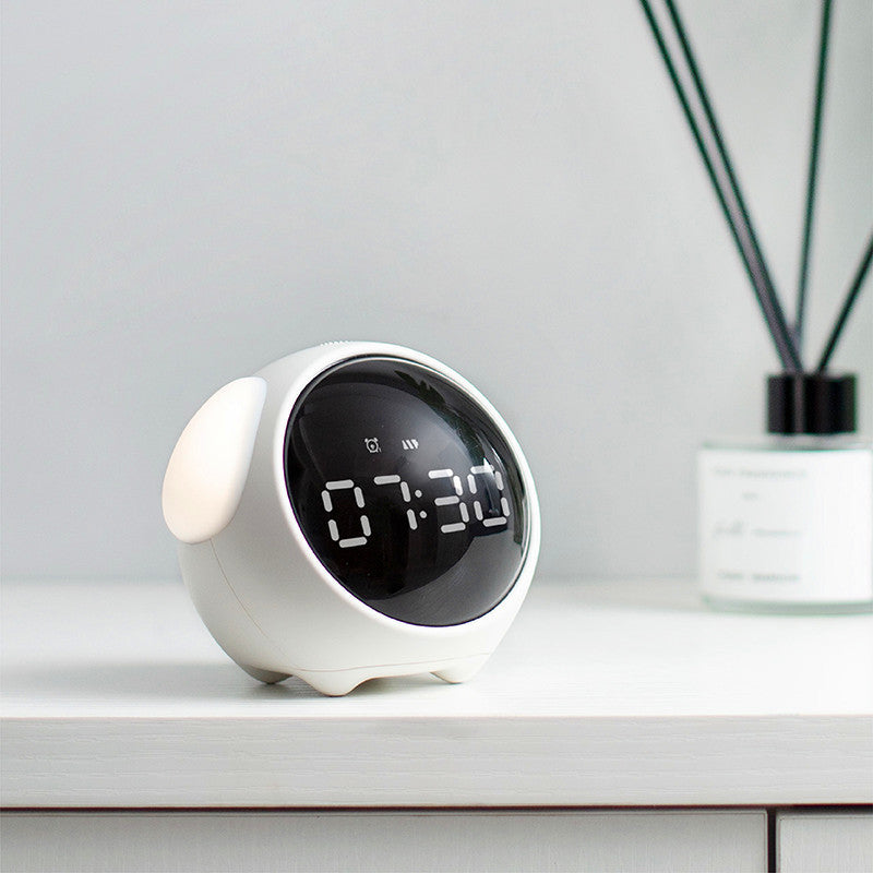 Digitale LED Wekker - Rond Design met Alarm