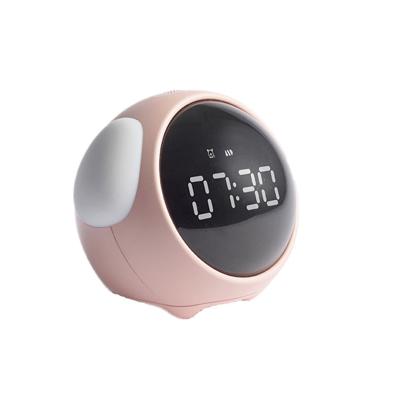 Digitale LED Wekker - Rond Design met Alarm