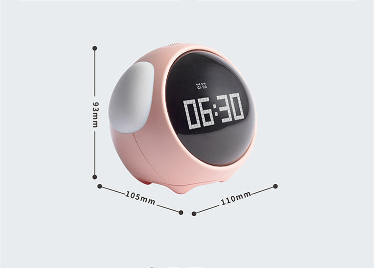 Digitale LED Wekker - Rond Design met Alarm