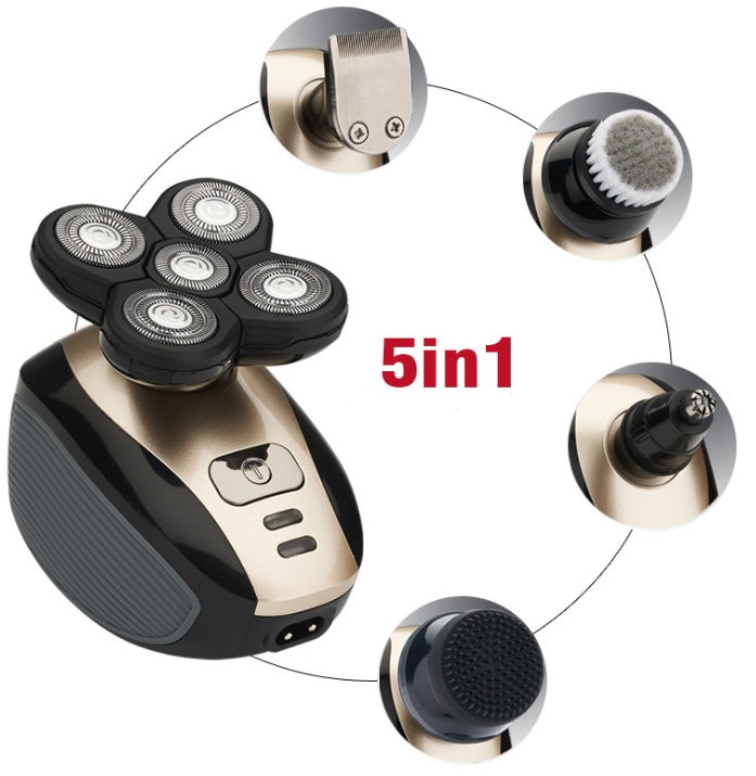 Waterdicht Elektrisch Scheerapparaat – 5-in-1 Gezicht & Lichaam - USB-Oplaadbaar