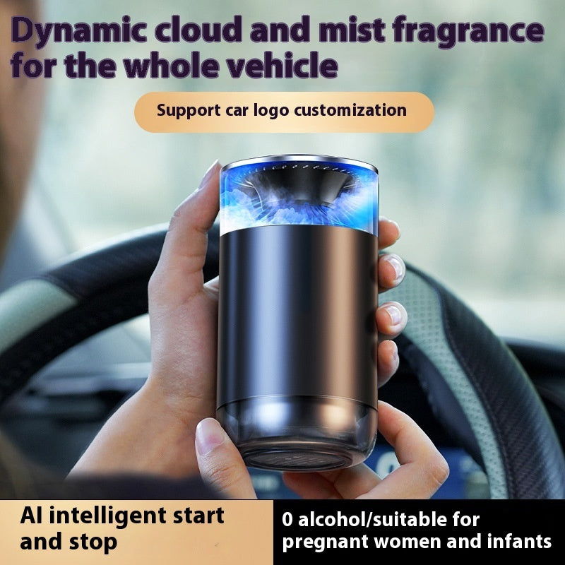 Draagbare Cloud Mist Aromatherapie Diffuser – Auto Luchtverfrisser met LED