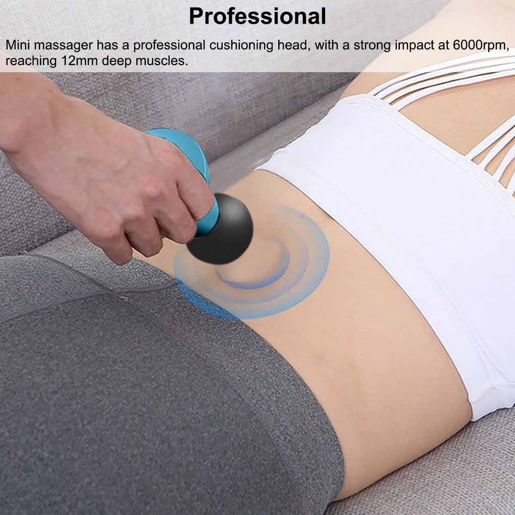 Mini Massage Gun – Draagbare Spier- en Fascia Massager voor Nek & Rug