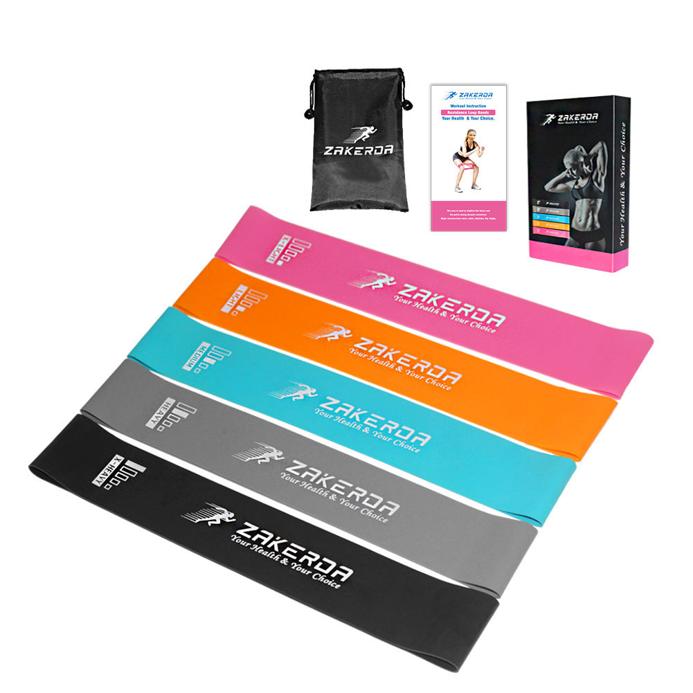 Weerstandsbanden voor Yoga & Fitness – 5 Sterkte‑niveaus
