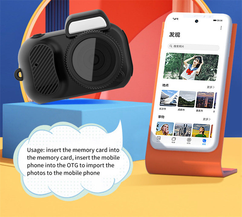 Compacte Mini Camera - 1080P HD met Scherm & SD Support