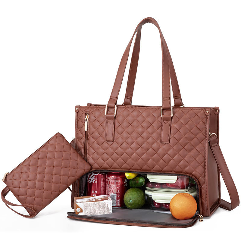 Isolerende Lunchbag met Schouderband & Laptopvak – Ruim, Lekvrij & Stijlvol