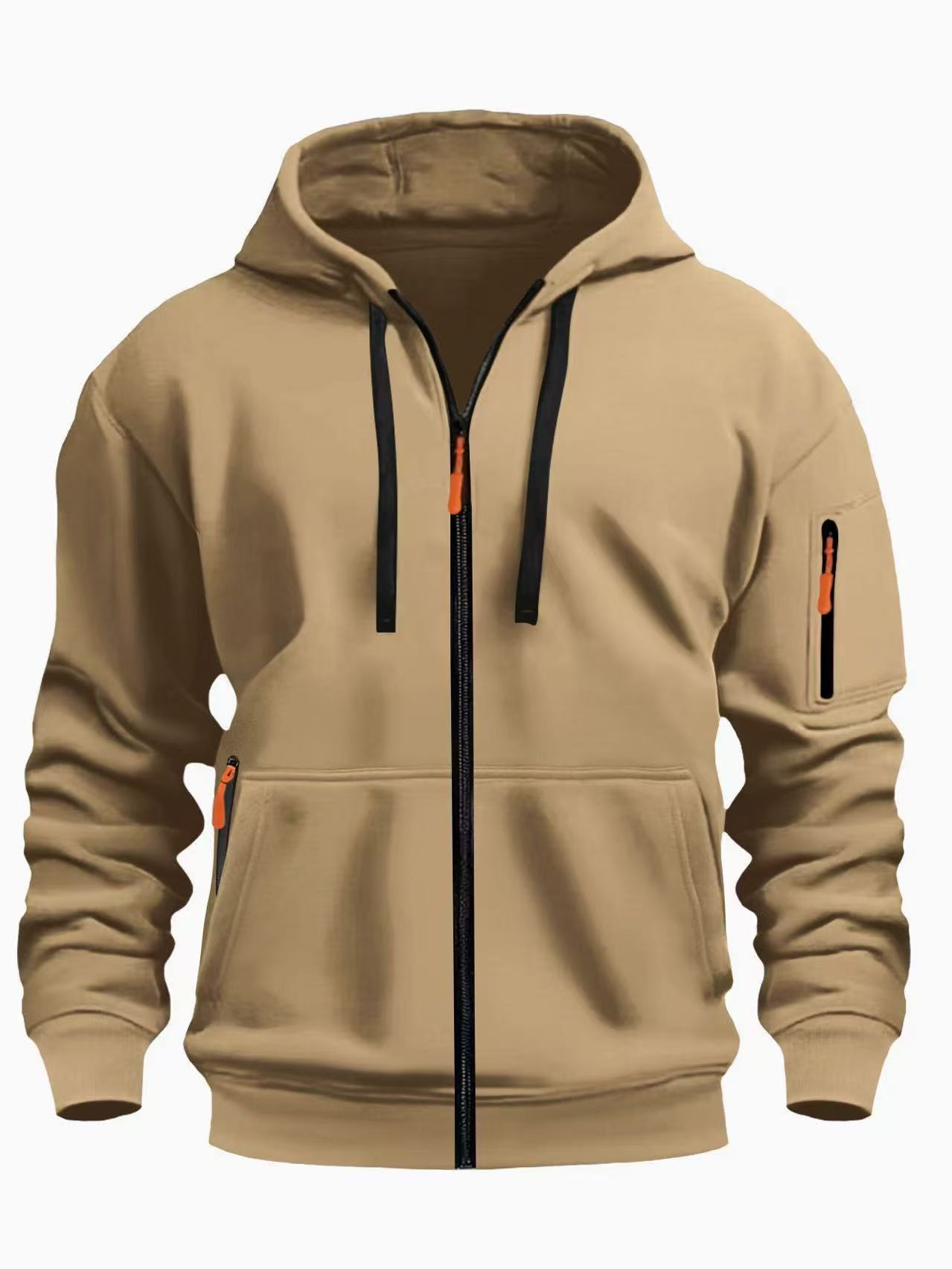 Heren Gevoerde Warme Cardigan - Met Capuchon