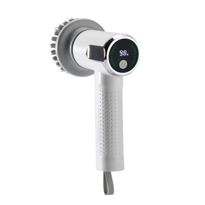 Draadloze Elektrische Reinigingsborstel met Touch Display – Waterdicht & Oplaadbaar (3000 mAh)