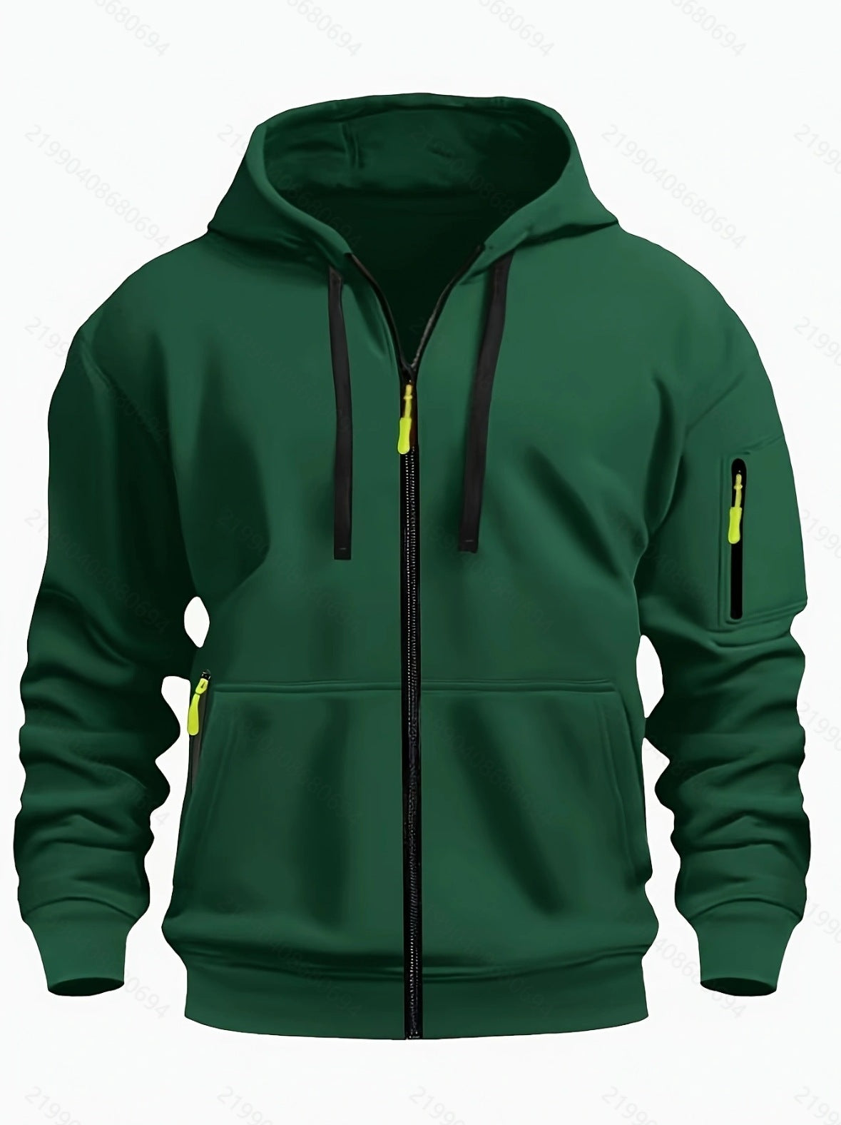 Heren Gevoerde Warme Cardigan - Met Capuchon