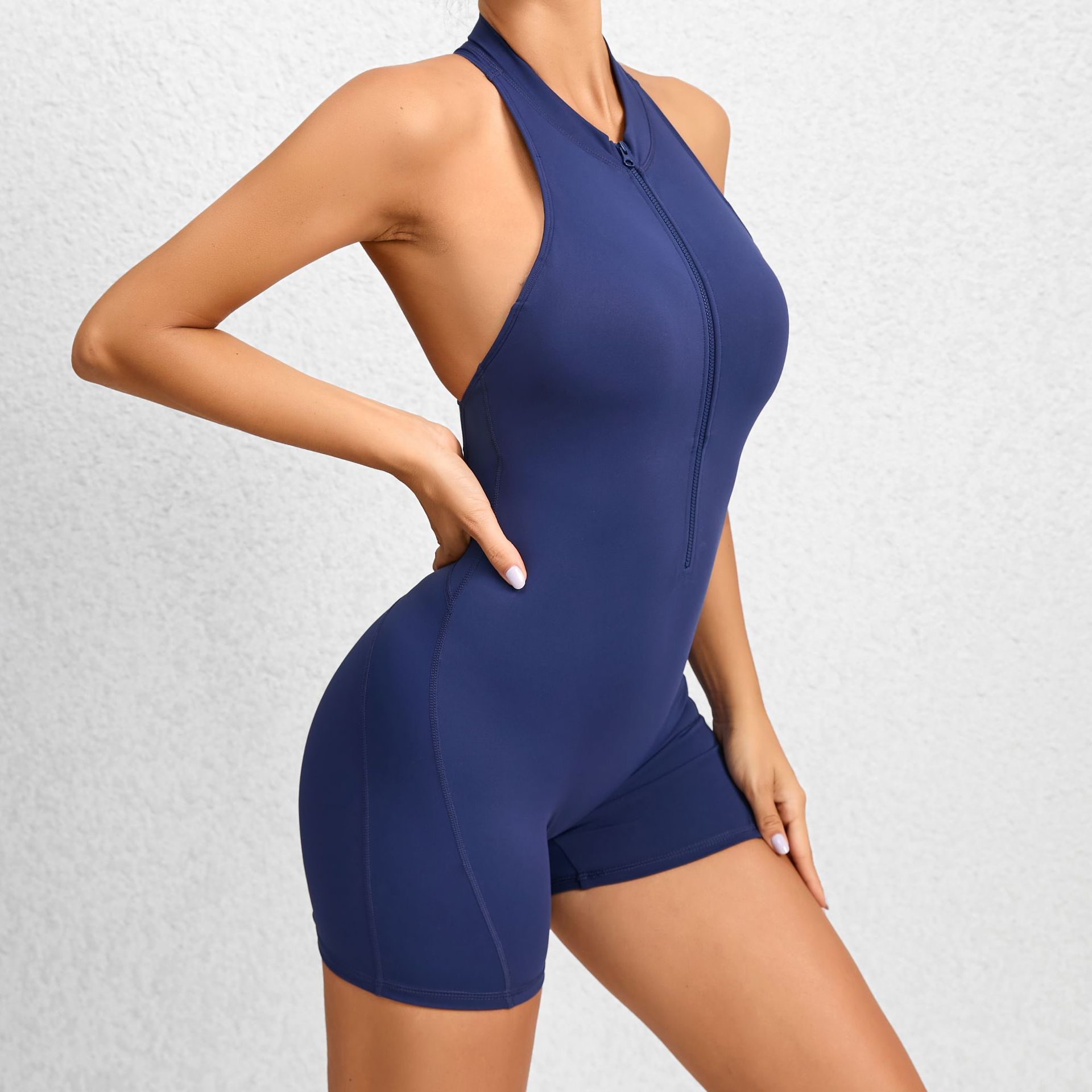 Dames Naadloze Trendy Jumpsuit Kort - Zacht & Rekbaar