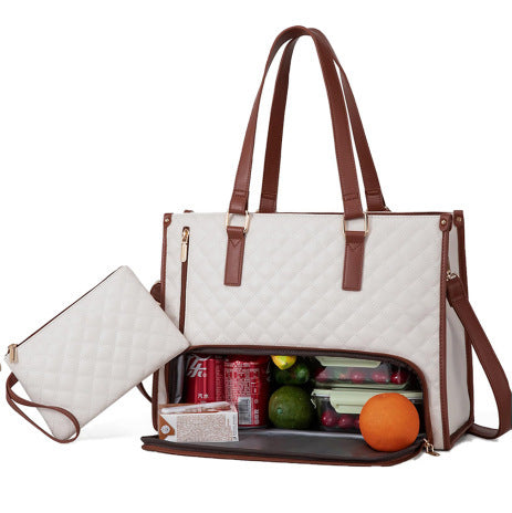 Isolerende Lunchbag met Schouderband & Laptopvak – Ruim, Lekvrij & Stijlvol