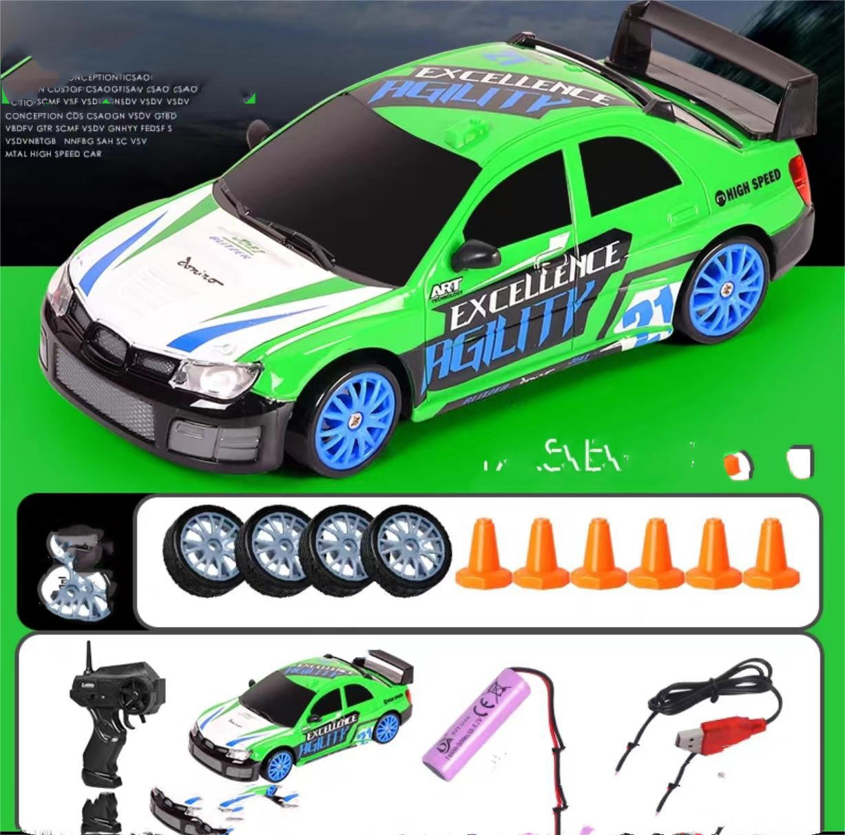 2.4G RC Drift Auto – 4WD Racewagen met Afstandsbediening voor Kinderen