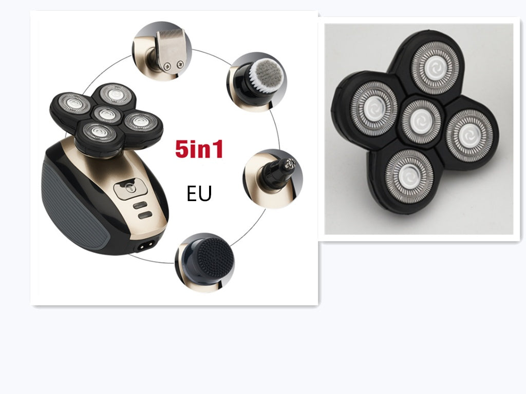 Waterdicht Elektrisch Scheerapparaat – 5-in-1 Gezicht & Lichaam - USB-Oplaadbaar