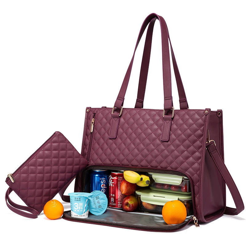 Isolerende Lunchbag met Schouderband & Laptopvak – Ruim, Lekvrij & Stijlvol