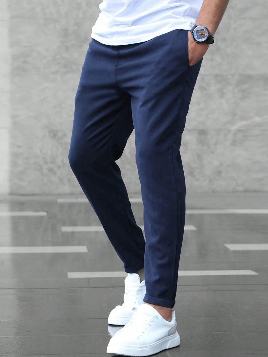 Heren Straight-Leg Broek – Modern & Comfortabele