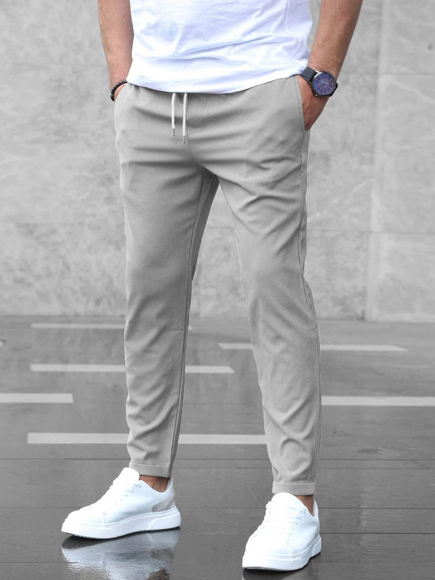 Heren Straight-Leg Broek – Modern & Comfortabele