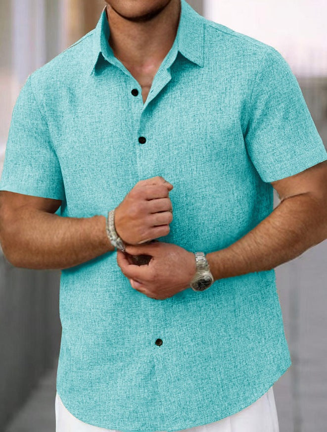 Heren Linnen Overhemd – Luchtig Zomer Shirt