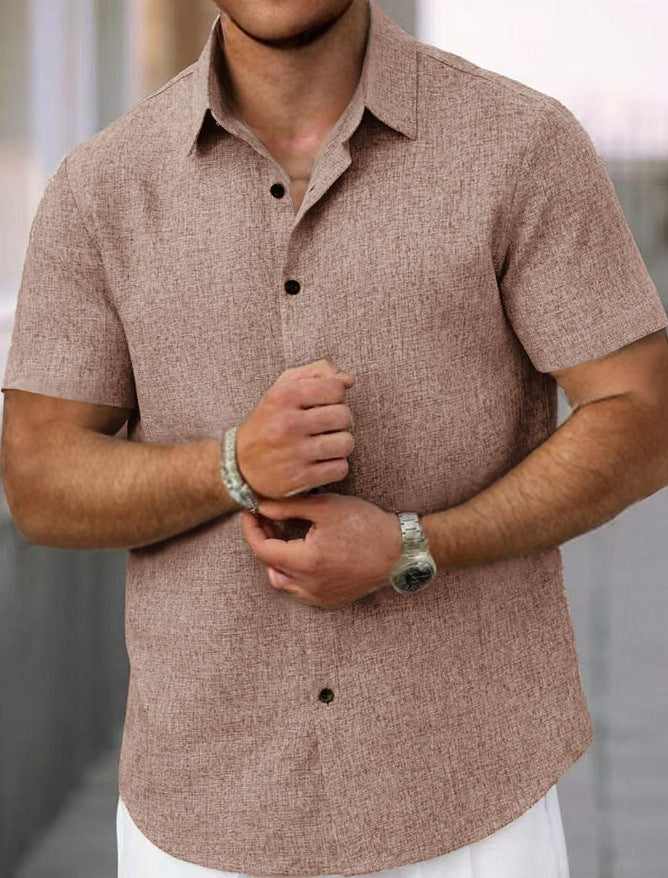 Heren Linnen Overhemd – Luchtig Zomer Shirt