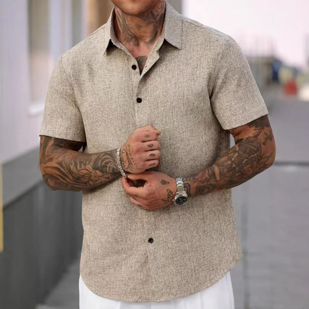 Heren Linnen Overhemd – Luchtig Zomer Shirt