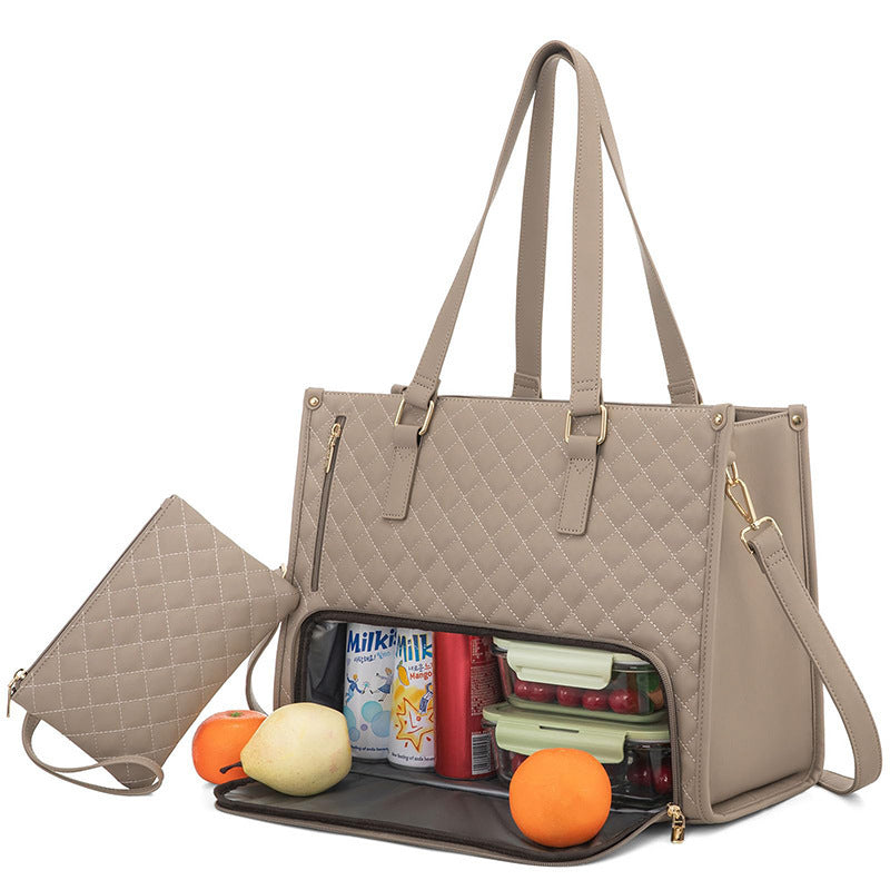 Isolerende Lunchbag met Schouderband & Laptopvak – Ruim, Lekvrij & Stijlvol