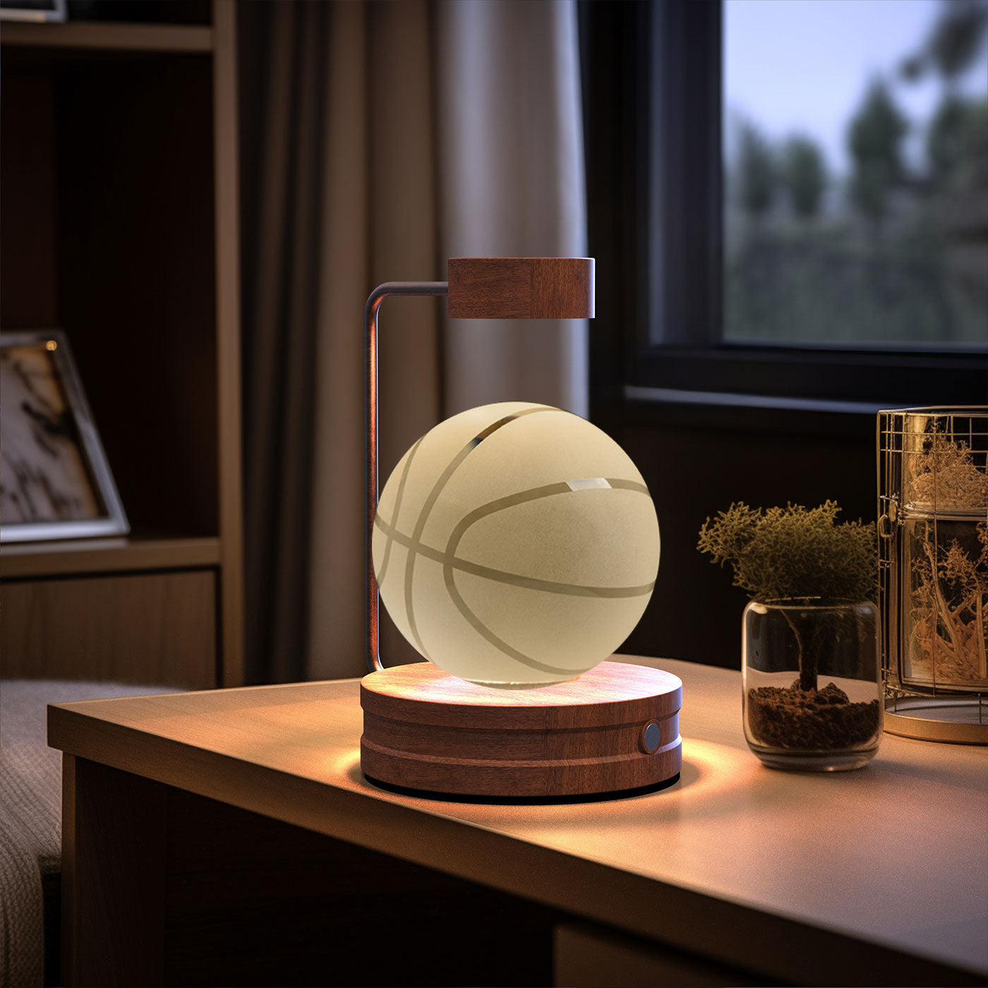 3D Kristalglas Nachtlamp met USB Oplaadfunctie