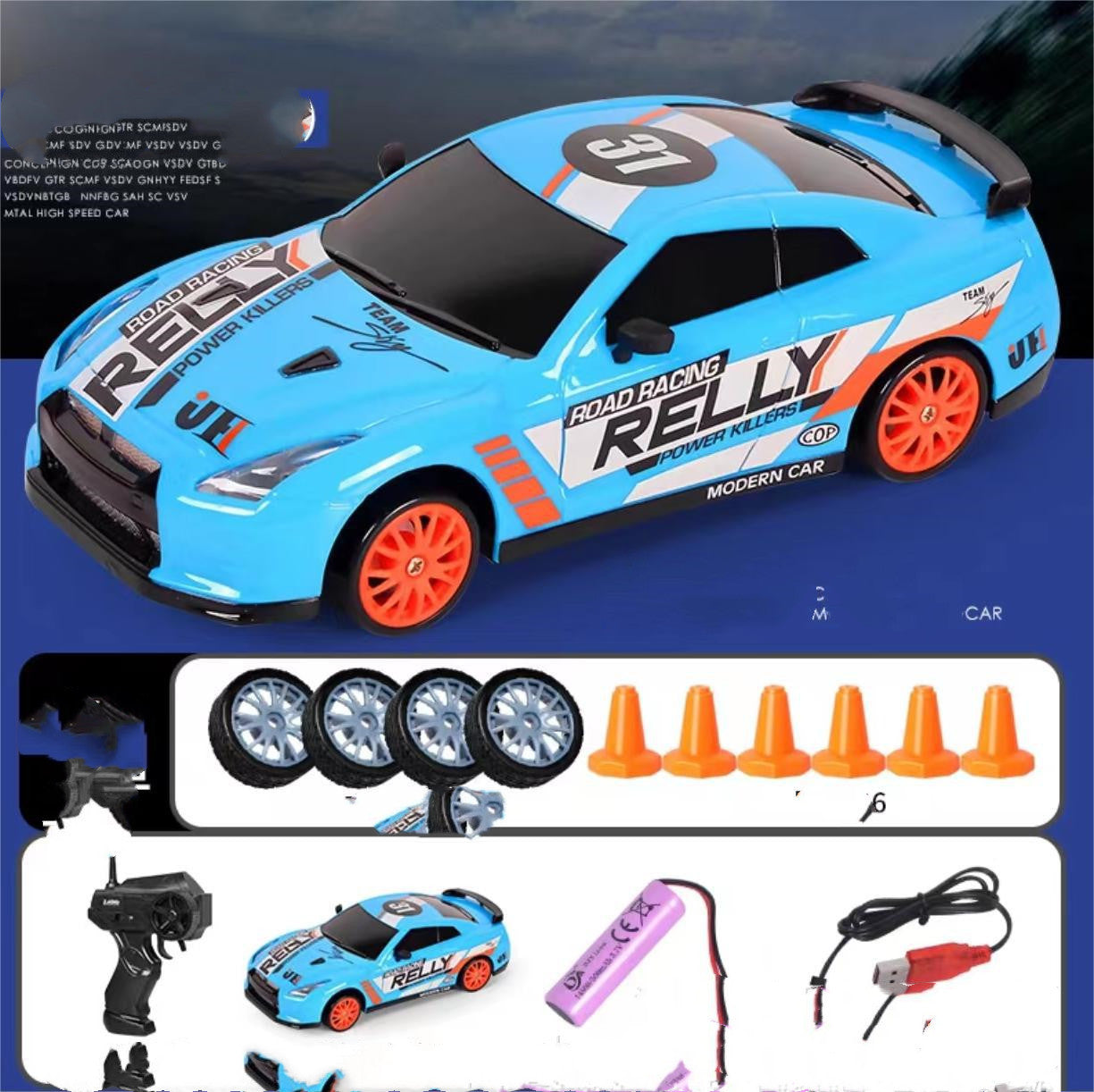 2.4G RC Drift Auto – 4WD Racewagen met Afstandsbediening voor Kinderen