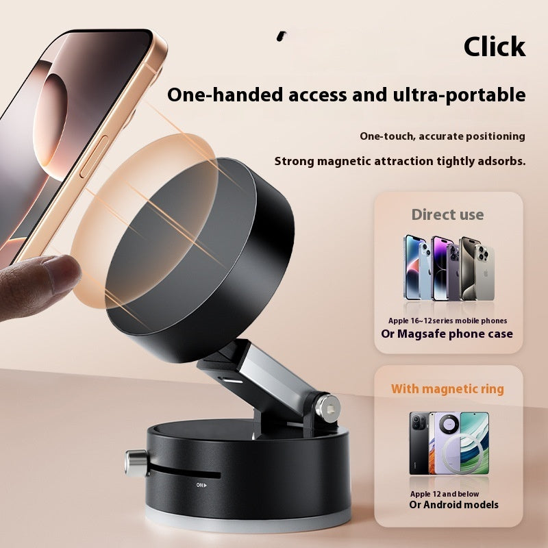 Magnetische Telefoonhouder Auto – Opvouwbaar met Zuignap & Handsfree Navigatie