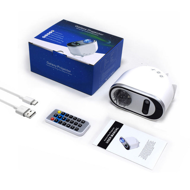 Aurora Galaxy Projector – LED Sterrenhemel & Maanlamp voor Slaapkamer