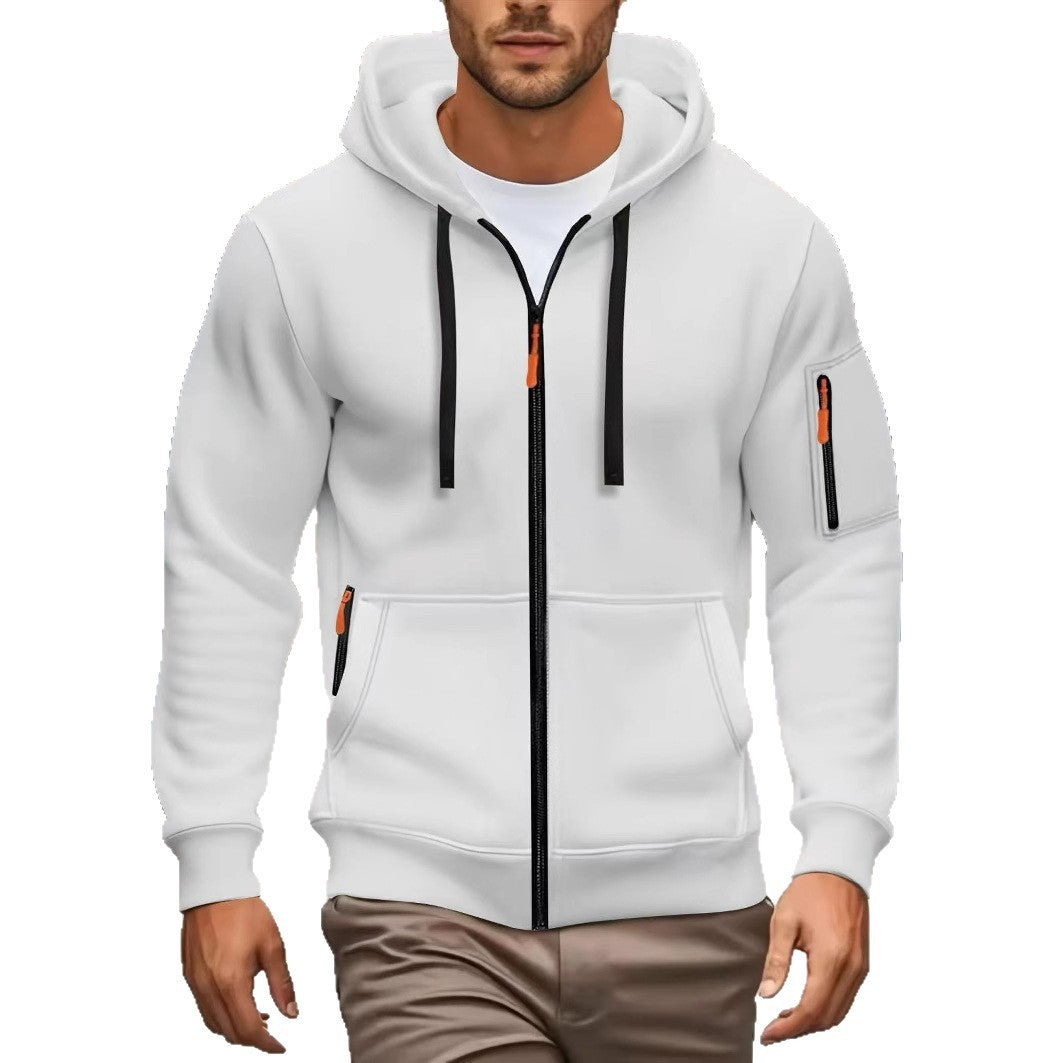Heren Gevoerde Warme Cardigan - Met Capuchon