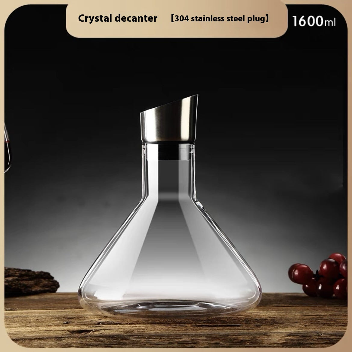 Iceberg Waterfall Wijnkaraf – Kristal Glas Decanter met Traploze Filtratie