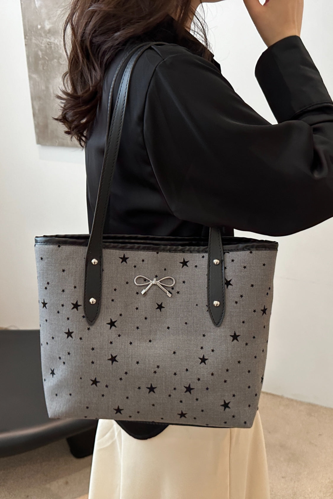 Polyester Tote Bag met strik