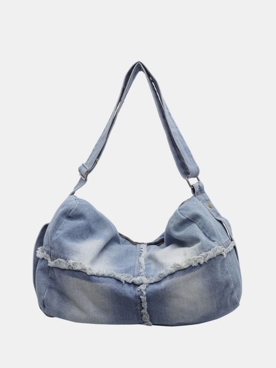 Raw Hem Gradient Crossbody Tas