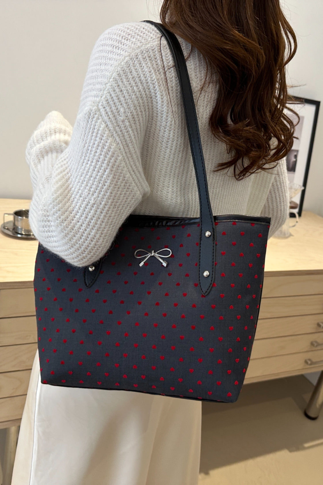 Polyester Tote Bag met strik