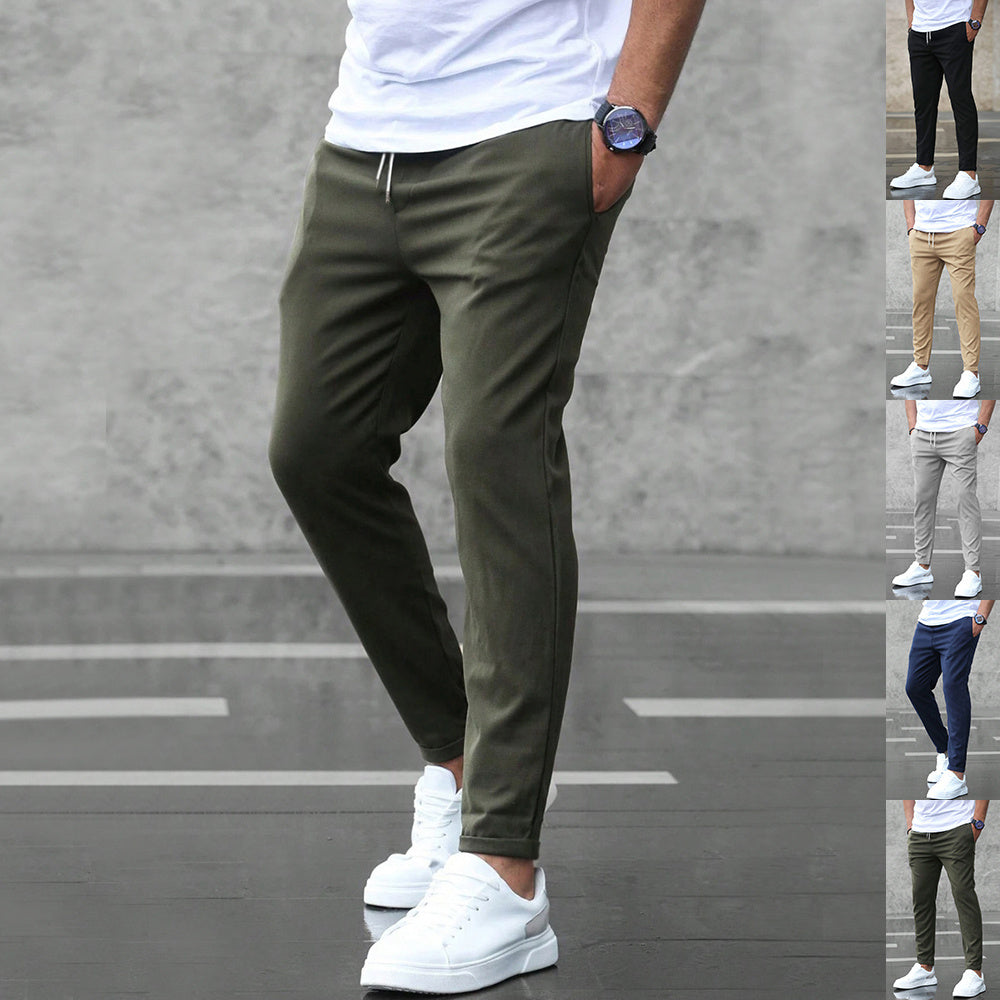 Heren Straight-Leg Broek – Modern & Comfortabele