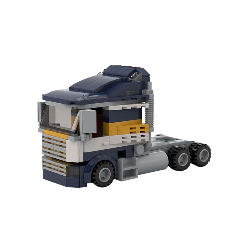 Bouwstenen Truck – Creatieve Speelset in Blauw, Compatibel met Bekende Merken