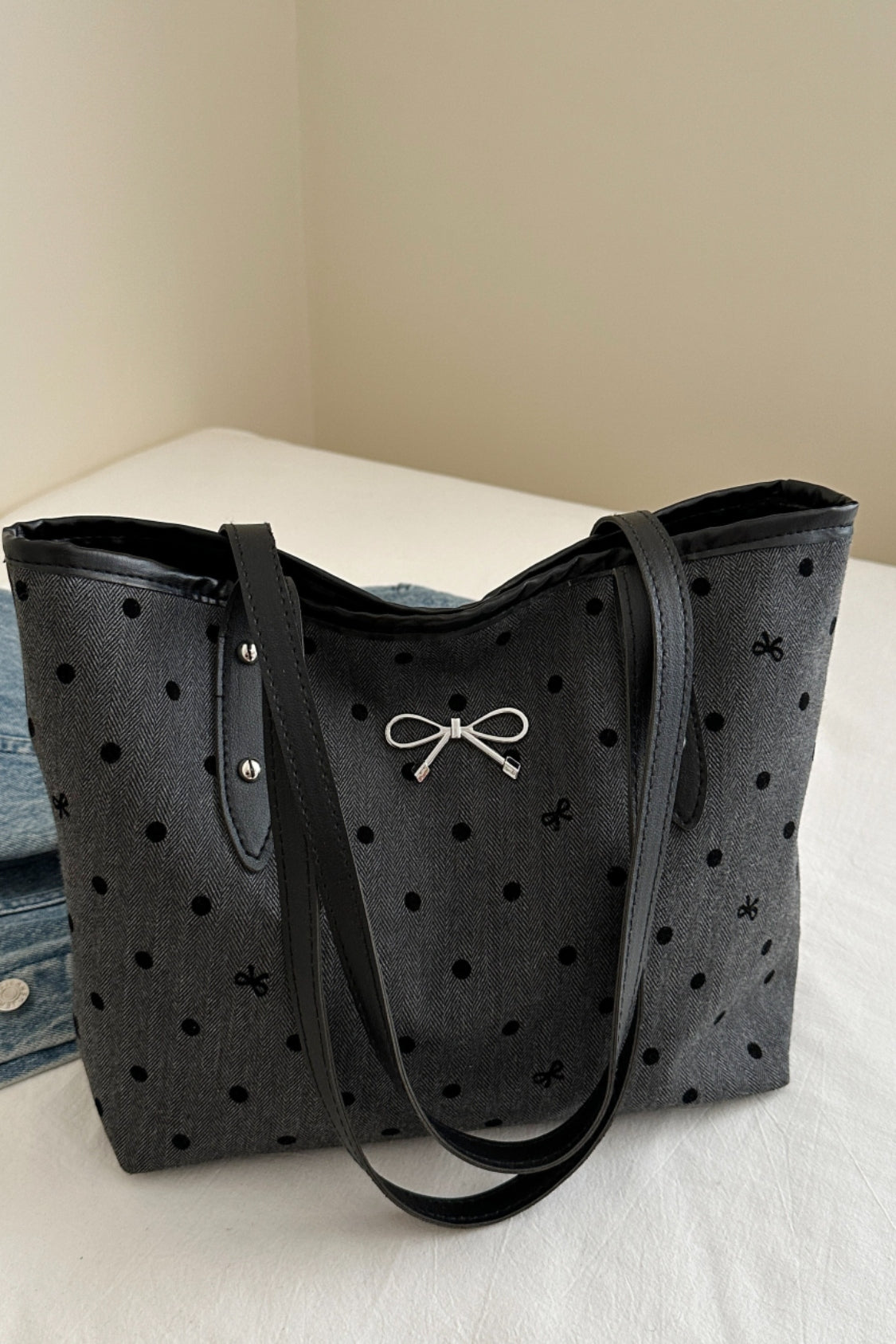 Polyester Tote Bag met strik