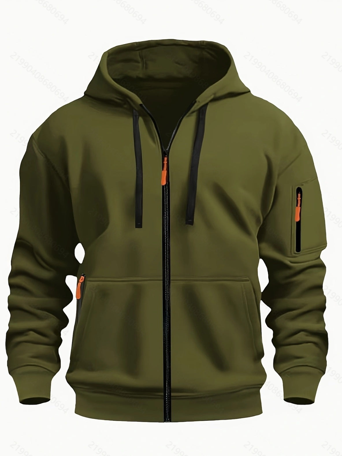 Heren Gevoerde Warme Cardigan - Met Capuchon
