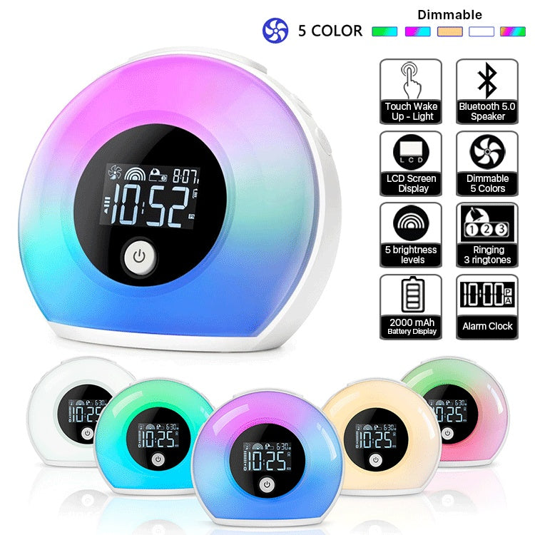Bluetooth Wekker Met Licht & Speaker – LCD Display
