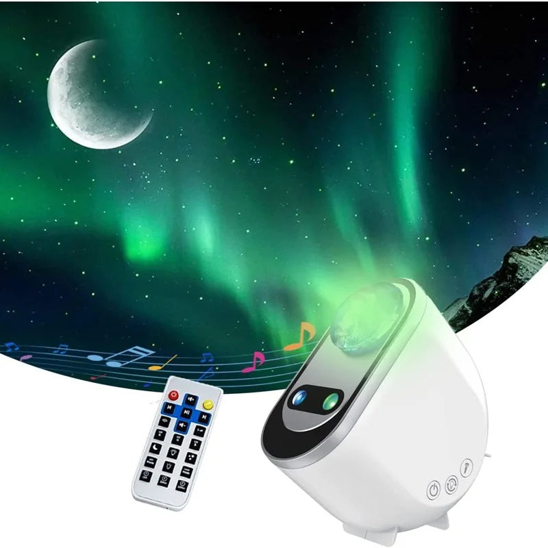 Aurora Galaxy Projector – LED Sterrenhemel & Maanlamp voor Slaapkamer