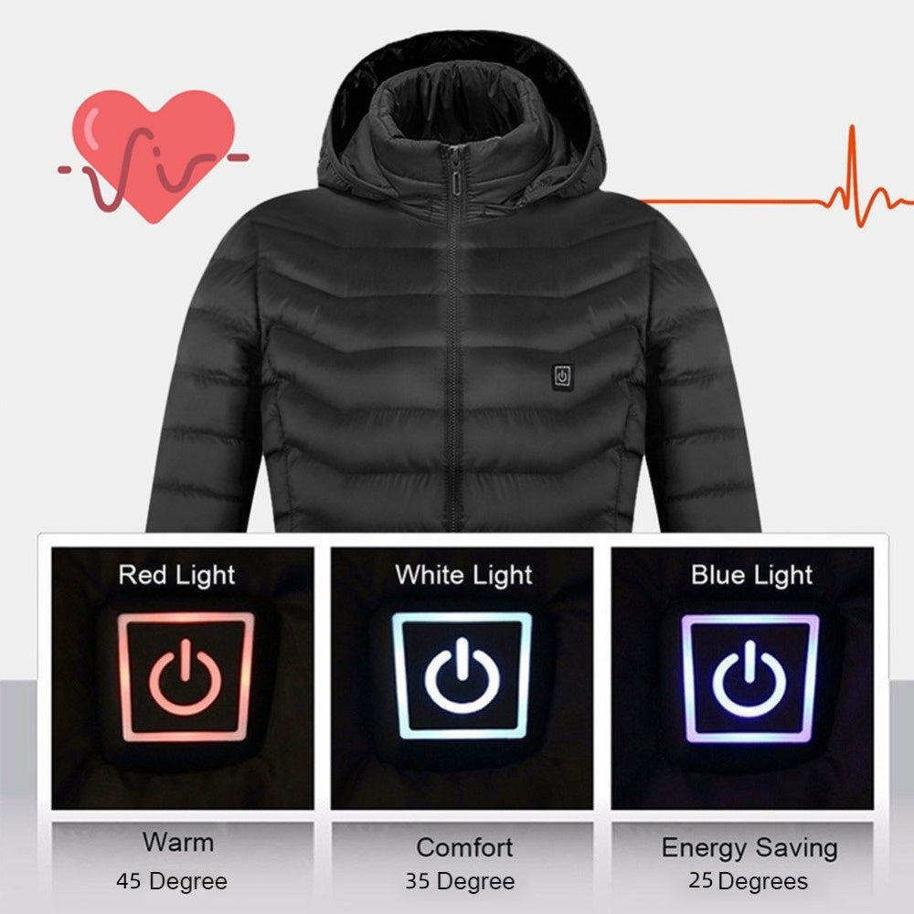 Verwarmde bodywarmer met Afneembare Capuchon