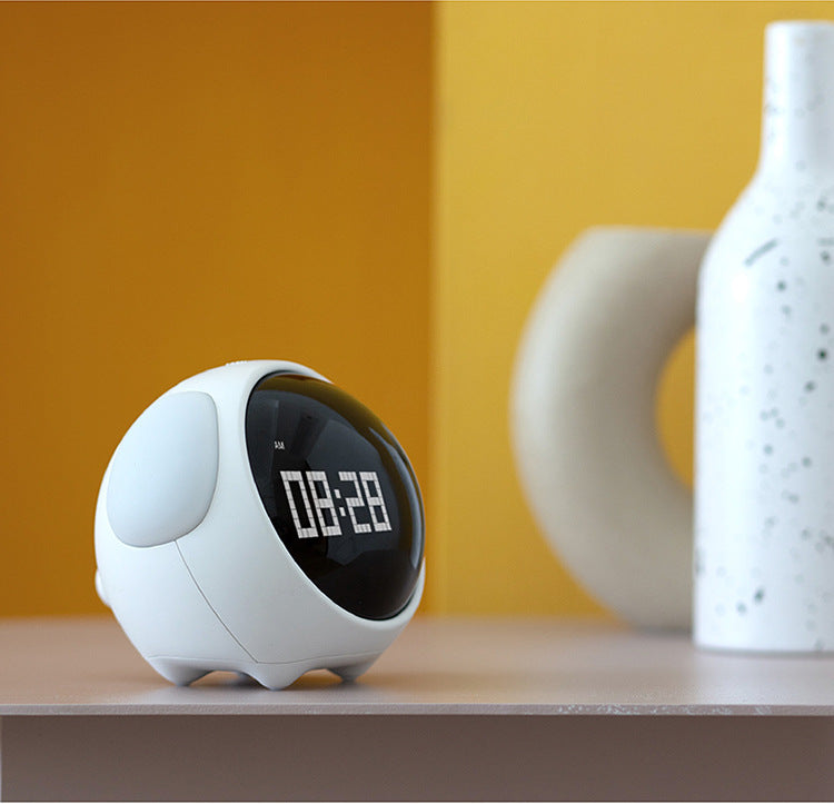 Digitale LED Wekker - Rond Design met Alarm