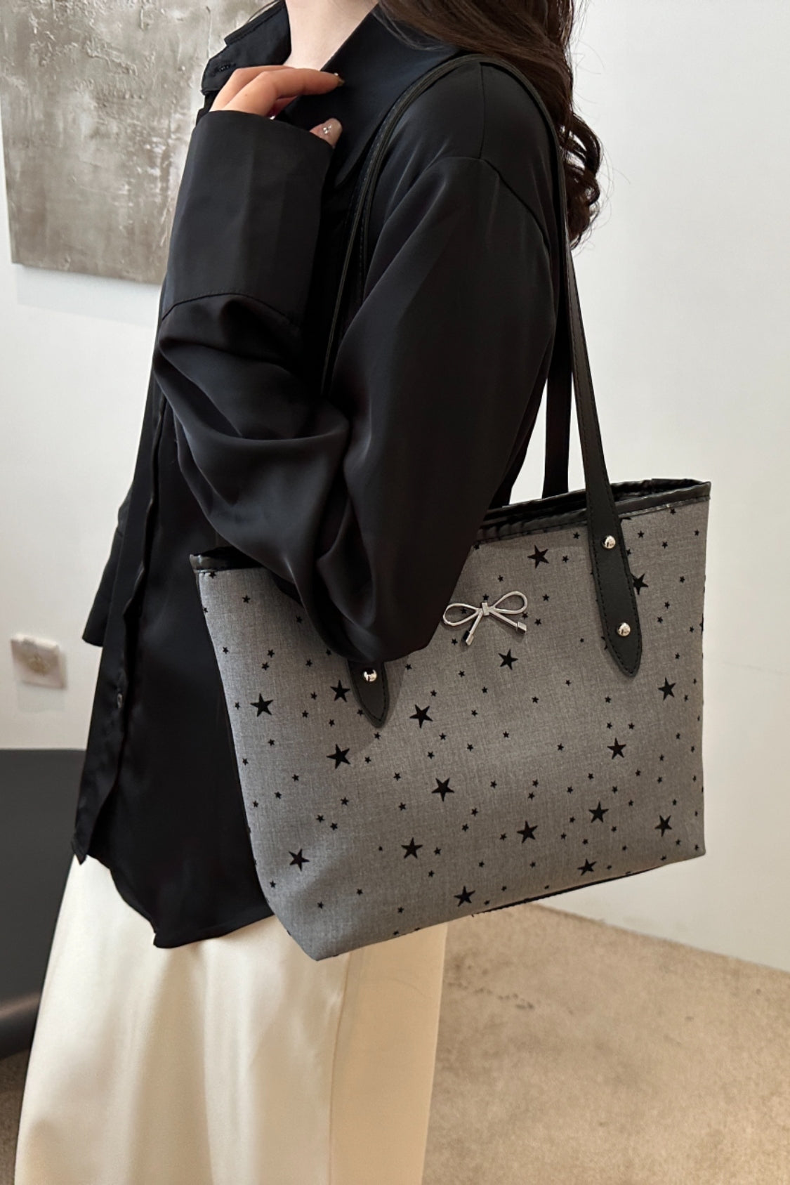 Polyester Tote Bag met strik