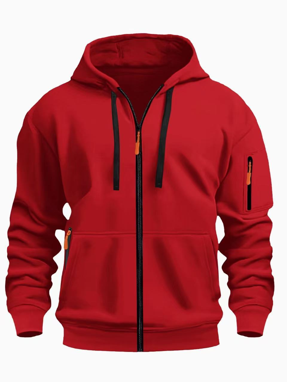 Heren Gevoerde Warme Cardigan - Met Capuchon