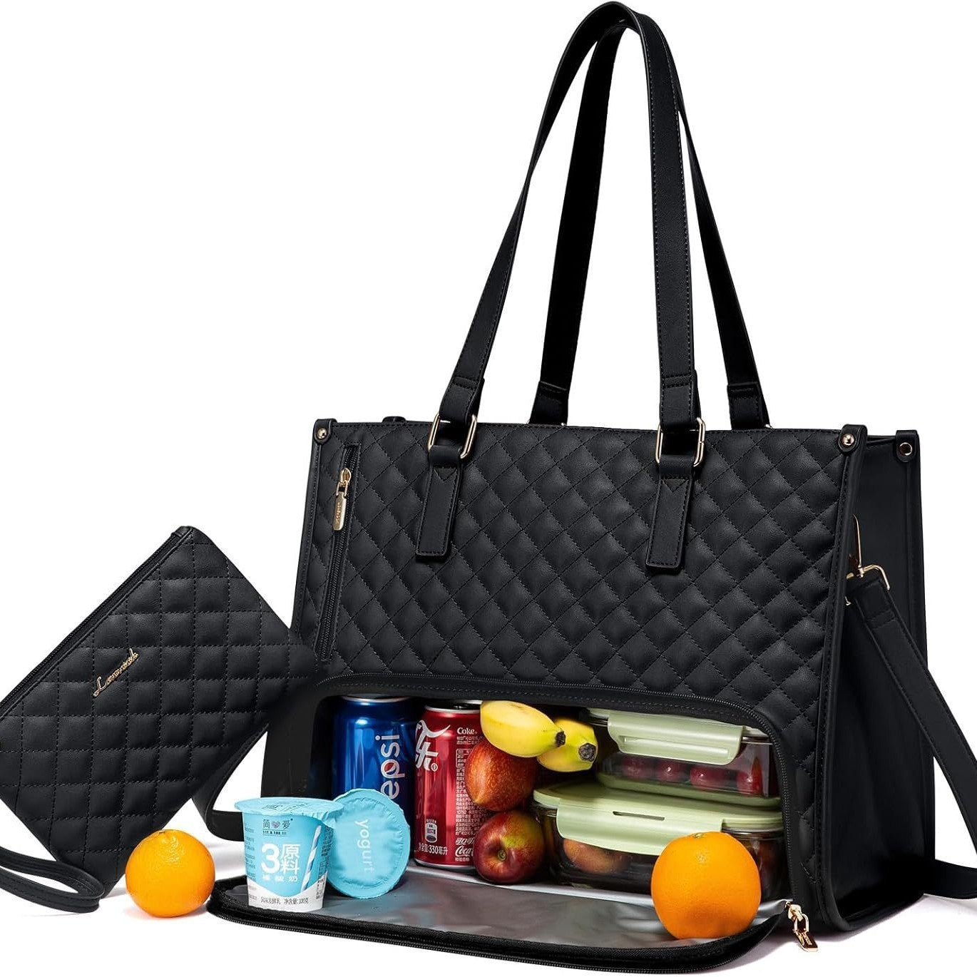 Isolerende Lunchbag met Schouderband & Laptopvak – Ruim, Lekvrij & Stijlvol