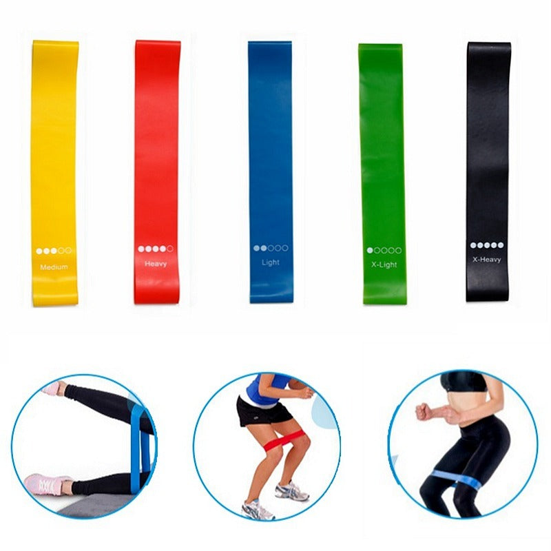 Weerstandsbanden voor Yoga & Fitness – 5 Sterkte‑niveaus