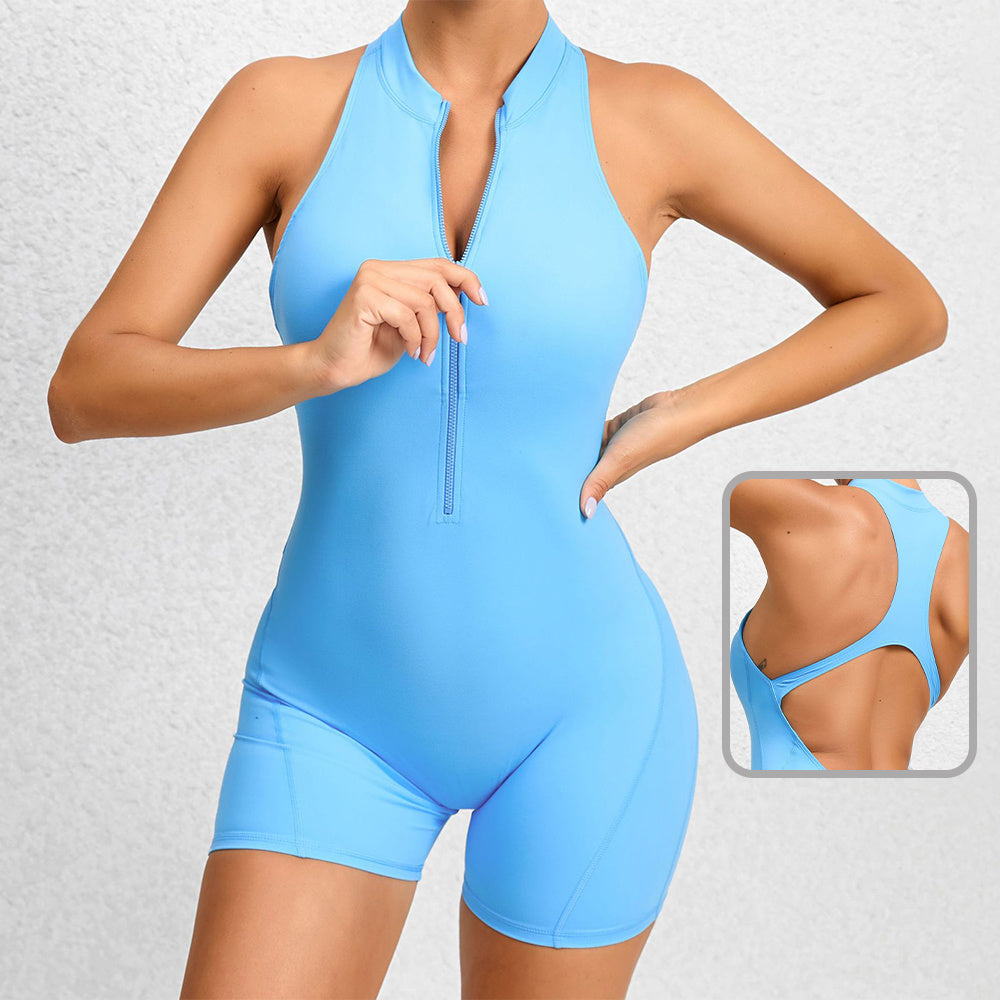 Dames Naadloze Trendy Jumpsuit Kort - Zacht & Rekbaar